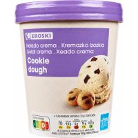 Helado cookie dough EROSKI, tarrina 500 ml