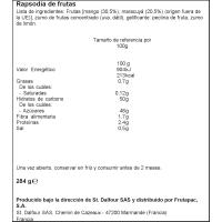 Rapsodia de frutas maracuyá y mango ST. DALFOUR, frasco 284 g