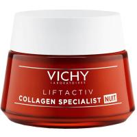 Crema de noche collagen specialist VICHY Liftactiv, tarro 50 ml