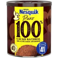 NESQUIK % 100 kakao hauts bizia, lata 290 g