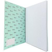 Cuaderno de espiral Folio, cuadrícula 4x4, tapa extradura pastel ¿Cuál te llegará? OCW50088 OCEAN¿S WAVE, 80 hojas