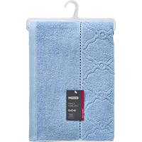 Toalla de ducha azul 100% algodón 550gr/m2 EROSKI, 70x140 cm