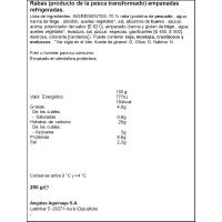 AGUINAMAR txibierroak, erretilua 200 g