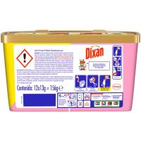 Detergente triocaps pink DIXAN, caja 12 dosis