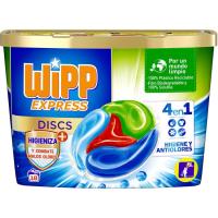 WIPP usainen aurkako detergente kapsulak, kutxa 18 dosi