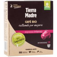 Café bio intenso compatible Nespresso OXFAM INTERM, caja 10 uds