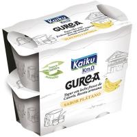 Yogur sabor plátano GUREA, pack 4x115 g