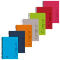 Cuaderno espiral A4, cuadrícula 4x4 mm, tapa de plástico ¿Cuál te llegará? 2426 CAMPUS, 80 hojas