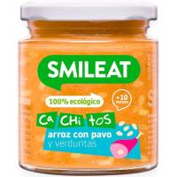 Cachitos de arroz-pavo-verduras ecológicas SMILEAT, tarro 230 g