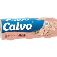 Salmón al natural CALVO, pack 3x50 g