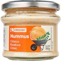 Hummus clásico EROSKI, tarrina 190 g