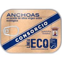 CONSORCIO MSC antxoak oliba olio birjina estra ekologikotan, lata 38 g