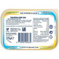 Margarina vegetal con sal y sin palma TULIPÁN, tarrina 225 g