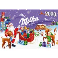 Calendario de Adviento Navidad MILKA, 1 ud, 200 g