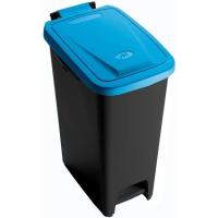 Cubo de basura ECOPEDALBIN tapa azul, MONDEX, 16 litros