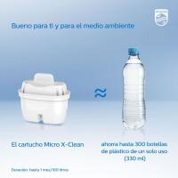 Filtro de agua, recambio compatible otras marcas Micro X-Clean PHILIPS, pack 3 uds