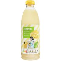 Yogur líquido de fresa EROSKI, botella 1 litro