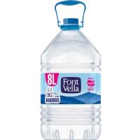 Agua mineral natural FONT VELLA, garrafa 8 litros