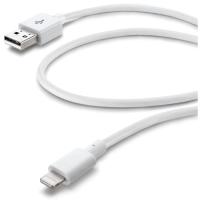 Cable de carga y transferencia blanco, Lightning-USB A, 120 cm