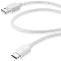 Cable de carga y transferencia blanco, USB A-USB C, 120 cm