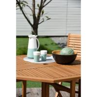 Mesa redonda y plegable, madera de eucaliptus FSC KINGSBURY, 109x75 cm 