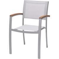 Silla Vera de aluminio y madera FSC CORE COLLECTION, 85x55x83 cm