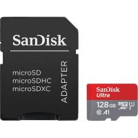 Tarjeta microSDXC con adaptador, 128 GB Class 10 Ultra SANDISK