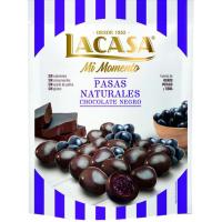 Mi momento pasas chocolate negro LACASA, doypack 150 g