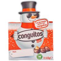 Cacahuete recubiertos de chocolate Navidad CONGUITOS, caja 45 g