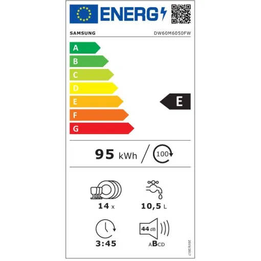 SAMSUNG DW60M6050FW ontzi-garbigailua