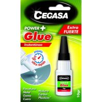 Pegamento Power+Glue instantáneo CEGASA, bote 10 gr