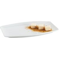 Fuente de porcelana blanca rectangular Gastro QUID, 25,2x16x2 cm