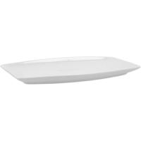 Fuente de porcelana blanca rectangular Gastro QUID, 25,2x16x2 cm