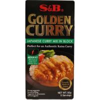 Gold curry japones picante en pastillas S&B, paquete 92 g