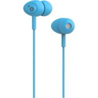 Auriculares de botón azul con micrófono, POPSBL SUNSTECH