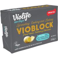 Margarina vegetal para untar VIOBLOCK, pastilla 250 g