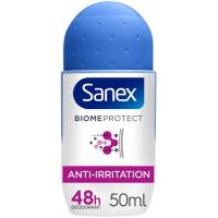 Desodorante anti-irritación SANEX BIOMEPROTECT, roll-on 50 ml