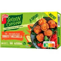 Bocaditos de boniato y mozzarella GREEN CUSINE, caja 275 g