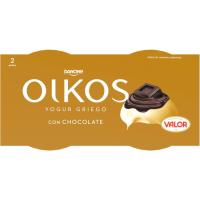Griego con chocolate valor OIKOS, pack 2x100 g