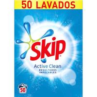 SKIP ACTIVE CLEAN hauts detergentea, maleta 50 dosi