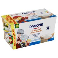 Yogur natural azucarado DANONE, pack 16x120 g