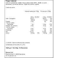Yogur natural DANONE, pack 16x120 g
