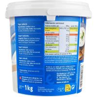 Yogur griego natural 10%mat grasa EROSKI, tarrina 1 kg