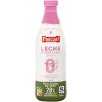 Leche desnatada PASCUAL, botella 1,5 litros