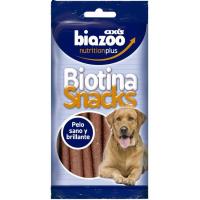 Snacks de pollo biotina para perro BIOZOO, paquete 200 g