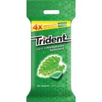 Chicle de hierbabuena Lc TRIDENT, pack 4x14 g