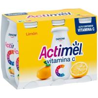 Bebida de limón ACTIMEL, pack 6x100 g