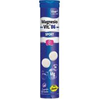 Magnesio, vitamina B6 efervescente VIVE+, caja 20 comprimidos