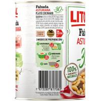 Fabada asturiana menos 30% sal y grasa LITORAL, lata 420 g