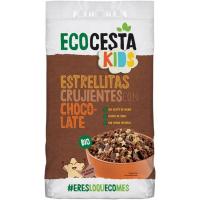 Estrellitas crujientes con chocolate bio ECOCESTA, bolsa 375 g